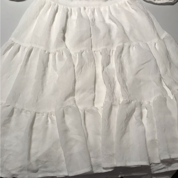 NWOTPrincess Polly Danny Ruffle Hem Open Back Summer Mini Dress in White Size 10 - Picture 9 of 15